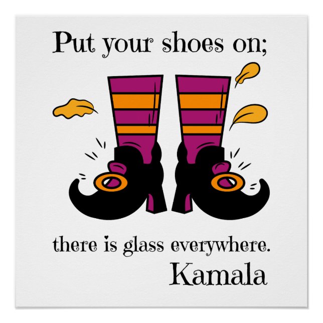 Póster Del Vicepresidente Al Presidente Kamal Harris 2024 (Anverso)