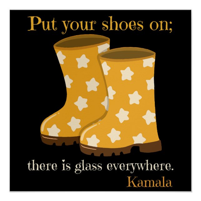 Póster Del Vicepresidente Al Presidente Kamal Harris 2024 (Anverso)