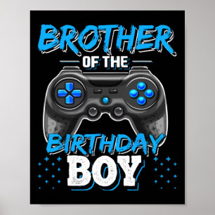 Póster Del Videojuego de Cumpleaños del Niño Cumpleaños 7