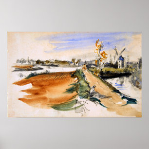 Póster Delacroix - Cuaderno de bocetos Francia y alrededo