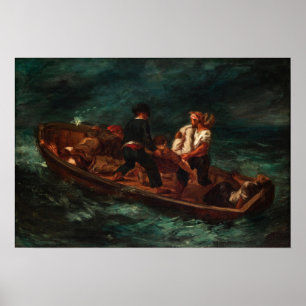 Póster Delacroix - Después del hundimiento 1840