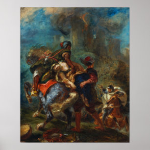Póster Delacroix - El Secuestro De Rebecca 1846