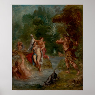 Póster Delacroix - El Verano Diana De Cuatro Estaciones S