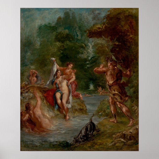 Póster Delacroix - El Verano Diana De Cuatro Estaciones S (Frente)