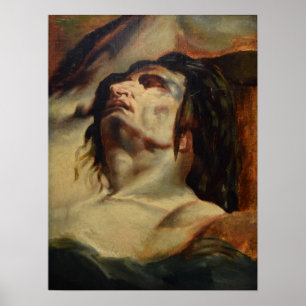 Póster Delacroix - Estudio para Dante y Virgilio