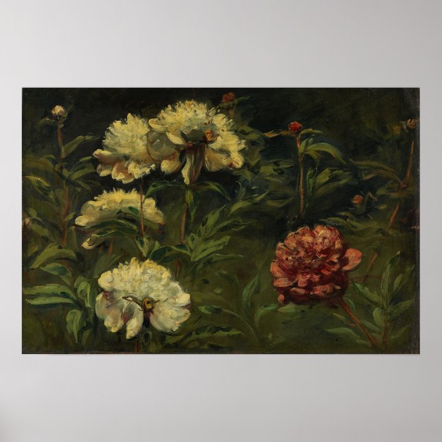 Póster Delacroix - Flores 1848 (Frente)