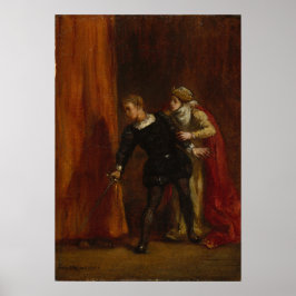 Póster Delacroix - Hamlet Y Su Madre
