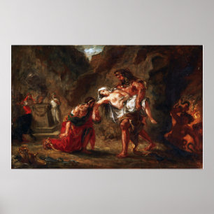 Póster Delacroix - Hércules y Alcestis