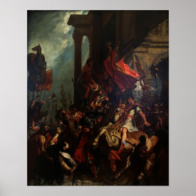 Póster Delacroix - La Justicia De Trajano 1858 (Frente)