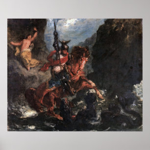 Póster Delacroix - Liberaron A Angelika O A St. George
