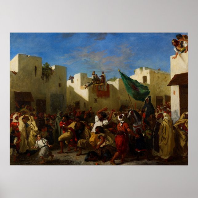 Póster Delacroix - Los Fanáticos De Tánger (Frente)