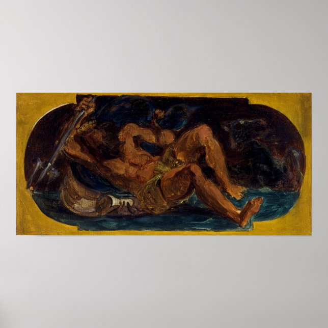 Póster Delacroix - Neptuno Calmando Las Corrientes Boceto (Frente)