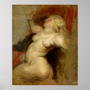 Póster Delacroix - Nereide (Después de Rubens) 1822