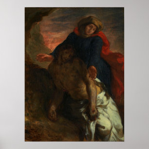 Póster Delacroix - Pieta 1850