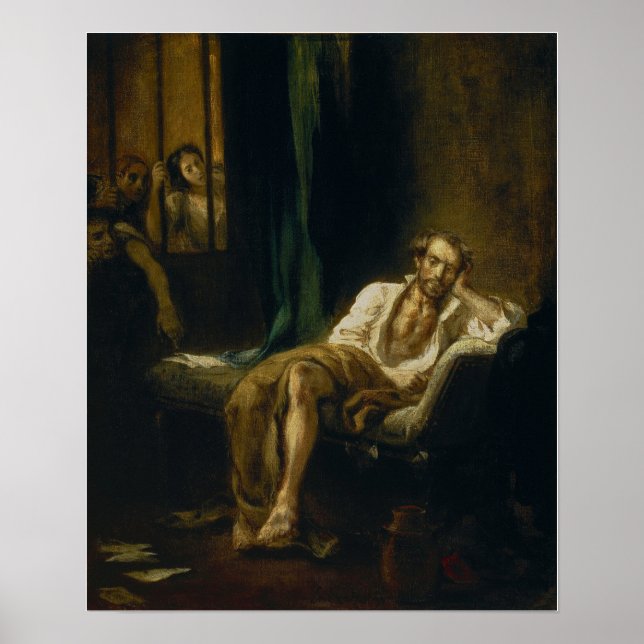 Póster Delacroix - Tasso (Frente)