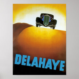 Póster Delahay Automobile Ad