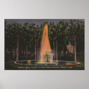 Póster Deland, la Florida - universidad de Stetson
