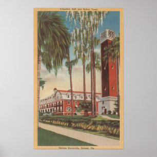Póster Deland, la Florida - vista de la universidad de