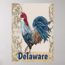 Póster Delaware,Agujas azules, Editar texto