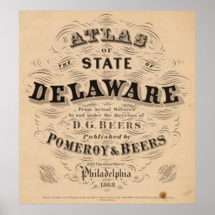 Póster Delaware Atlas