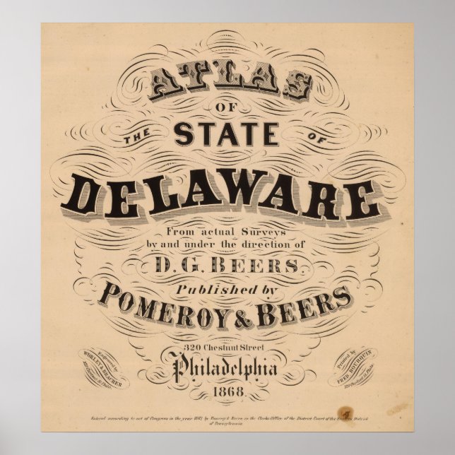 Póster Delaware Atlas (Frente)