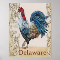 Delaware, Blue Hens, Editar Poster de texto