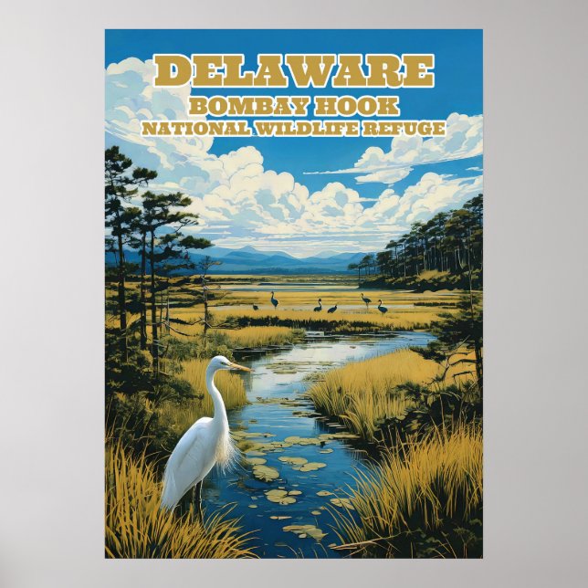 Póster Delaware Bombay Hook V02 (Frente)