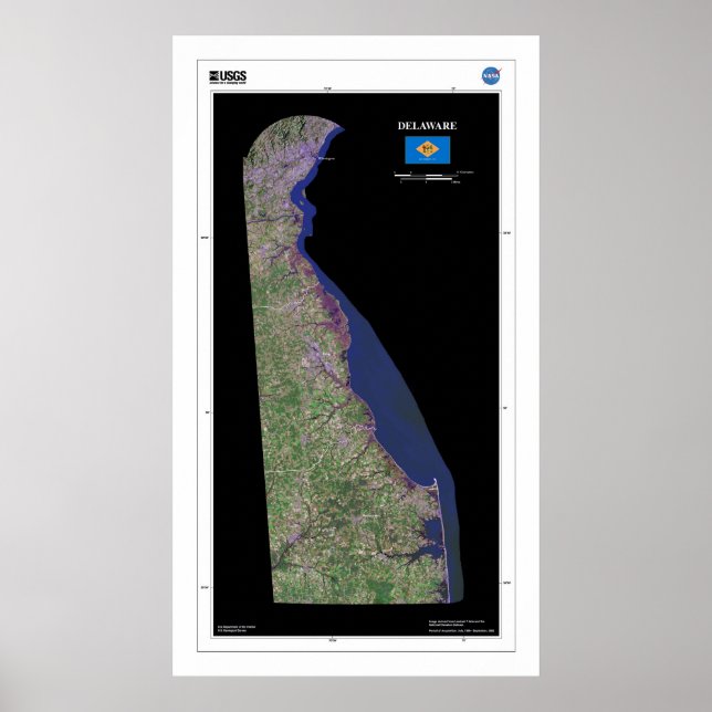 Póster Delaware De Space Poster (Frente)