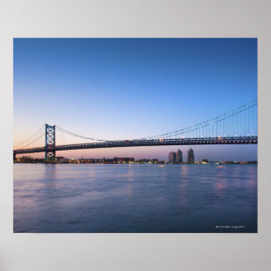 Póster Delaware River, Ben Franklin Bridge