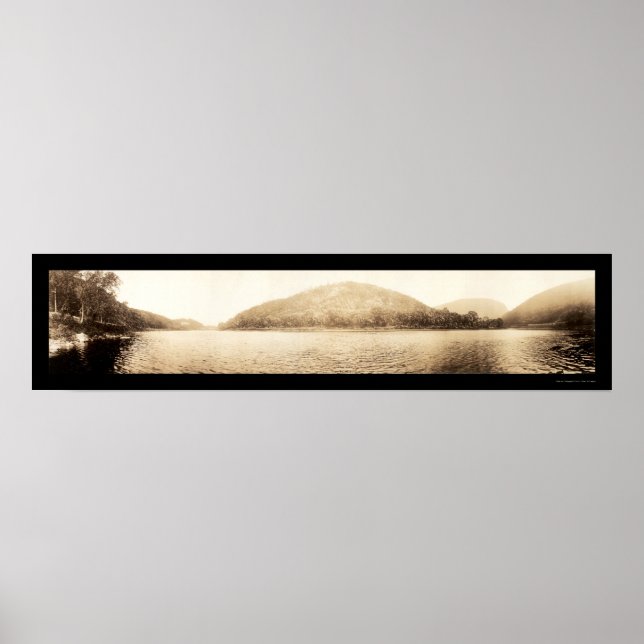 Póster Delaware Water Gap PA Photo 1911 (Frente)