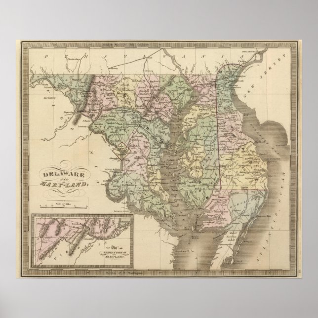 Póster Delaware y Maryland 2 (Frente)