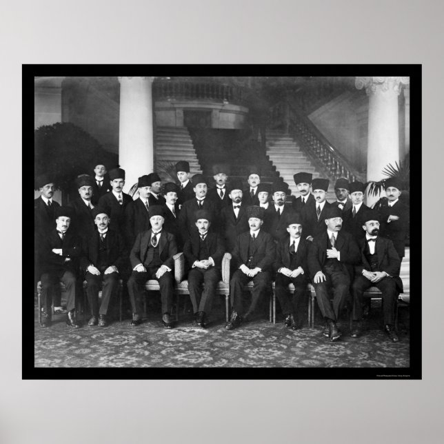 Póster Delegación de Turquía en 1923 (Frente)