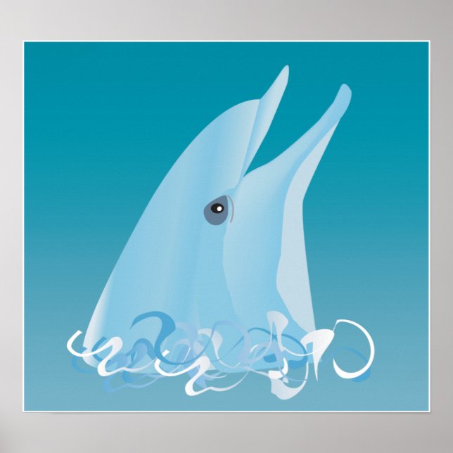 Póster Delfín feliz (Frente)