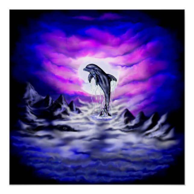 Póster Delfín lúfono (Anverso)