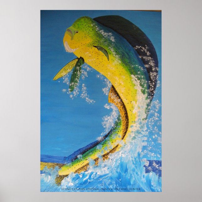 Póster Delfín volador (Frente)