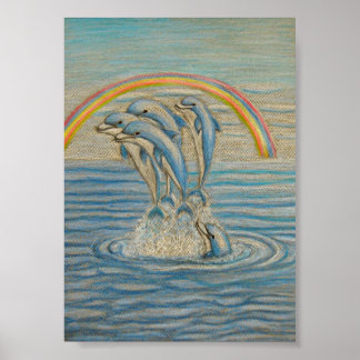 Póster Delfines
