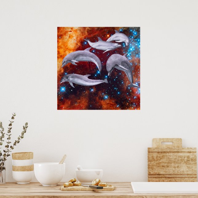 Póster Delfines Estelares (Cocina)