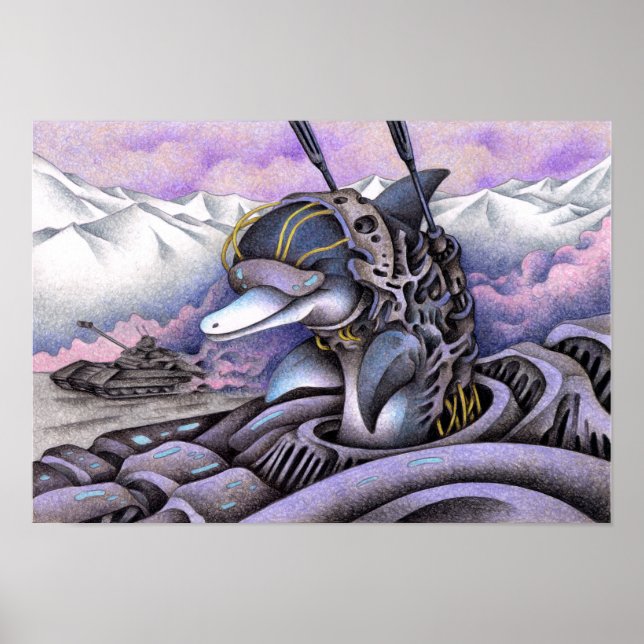 Póster Delfines Militares de Guerra (Frente)