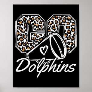 Póster Delfines Vintage Srit Regreso a la Escuela