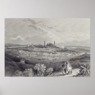 Póster Delhi, grabada por Edward Paxman Brandard