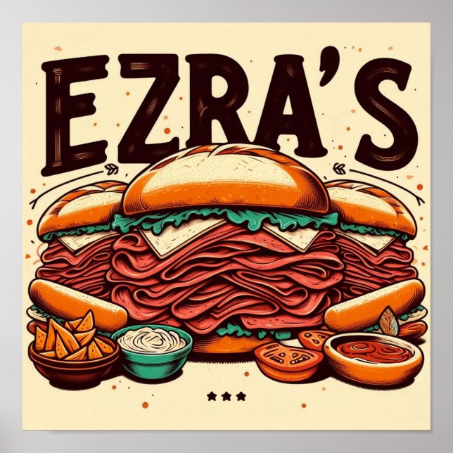 Póster Deli de Ezra (Frente)