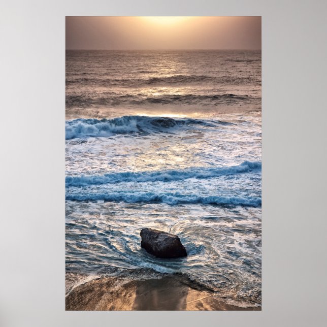 Póster Delicada playa Sunset (Frente)