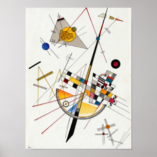 Póster Delicada tensión, Nº 85 de Wassily Kandinsky.