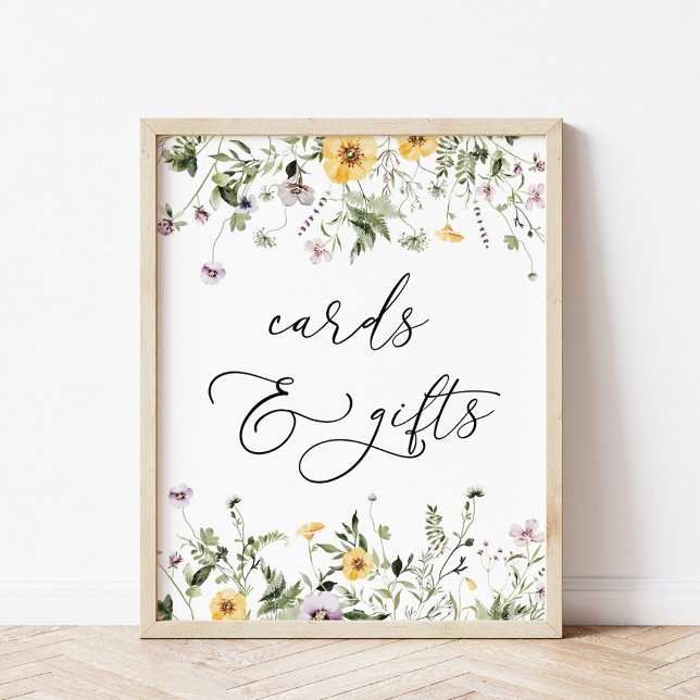Póster Delicado Rótulo de tarjetas y regalos de flores si (Subido por el creador)
