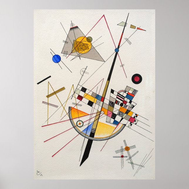 Póster Delicate Tension (1923) by Wassily Kandinsky (Frente)
