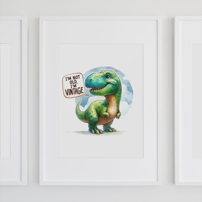 Póster Delicia de dinosaurio vintage (Subido por el creador)