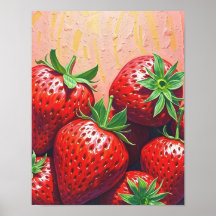 Póster Delicia de Fresa