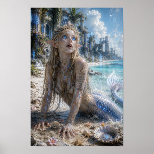 Póster Delicia / Sirena / Playas Blancas