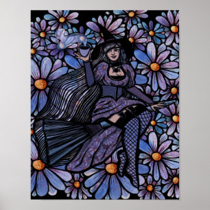 Póster Delicias de café morado