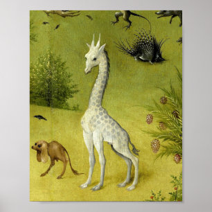 Póster Delicias Terrestres Del Jardín De La Girafa Cuta P